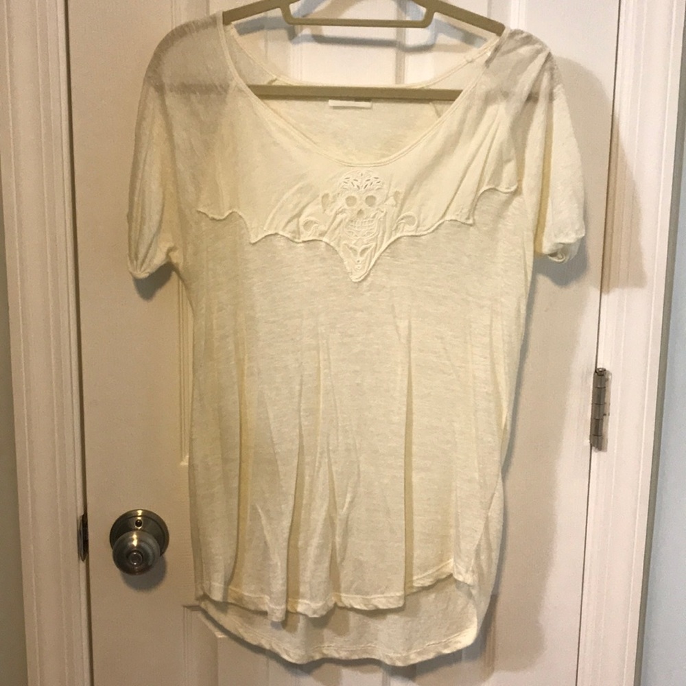 Zara skull Halloween blouse